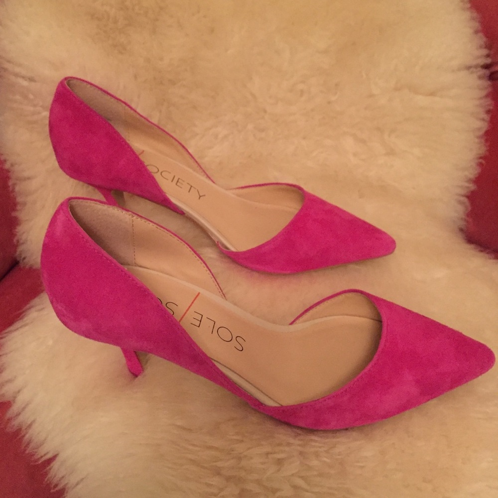 Raspberry pink d’orsay pumps sz 7